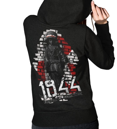 BLUZA DAMSKA Z KAPTUREM WARSZAWSCY BOHATEROWIE